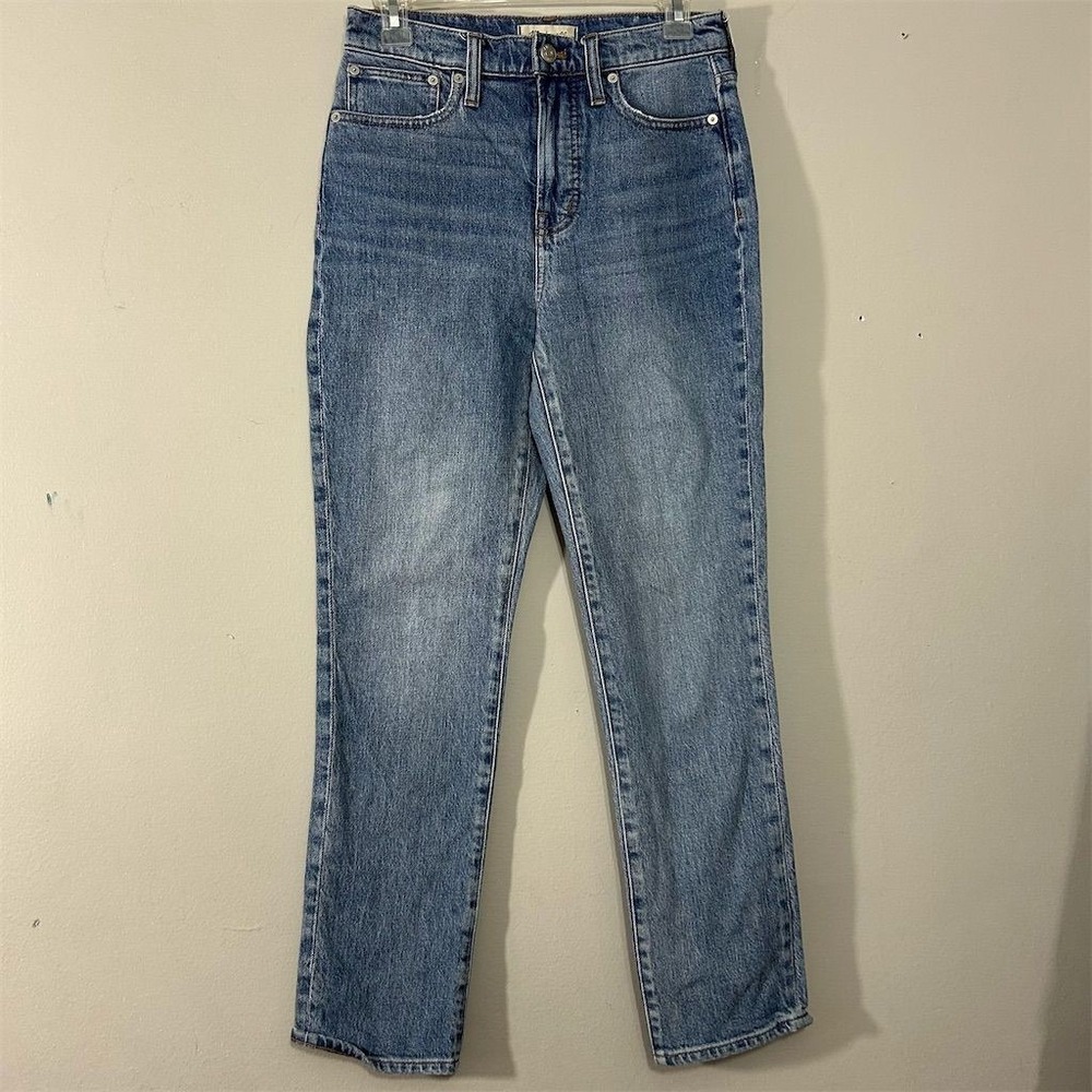 Madewell Women's High-Rise Vintage‎ Jeans Blue Size 25 Raw Hem